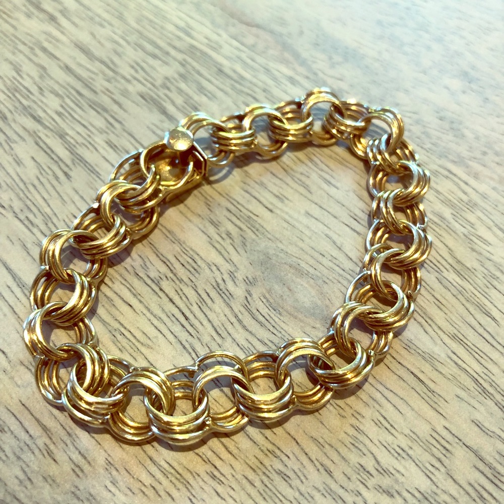 *SOLD* Vintage 14k Gold Charm Bracelet 20 Grams